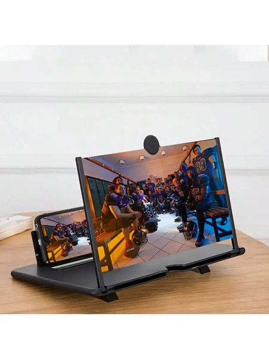 Phone Screen Magnifier Stand - 3D HD Amplifier for Hands-Free Viewing