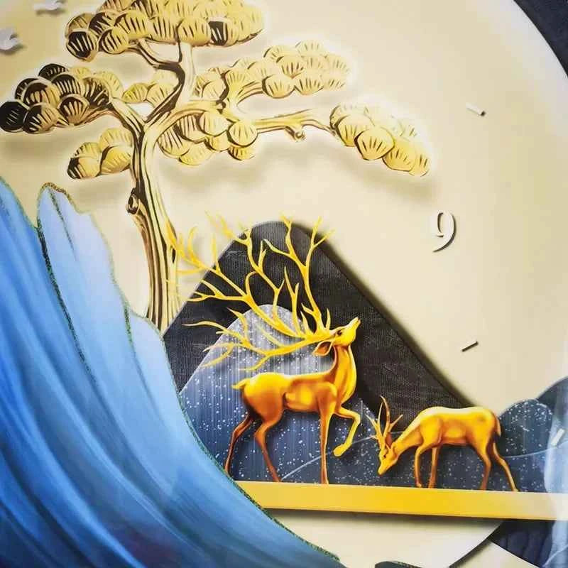 Modern Feather Wall Decor Deer Living Room Luxury Wall Accents Coffee Bar Art Home Mural Elegant Room Ornaments Accessories