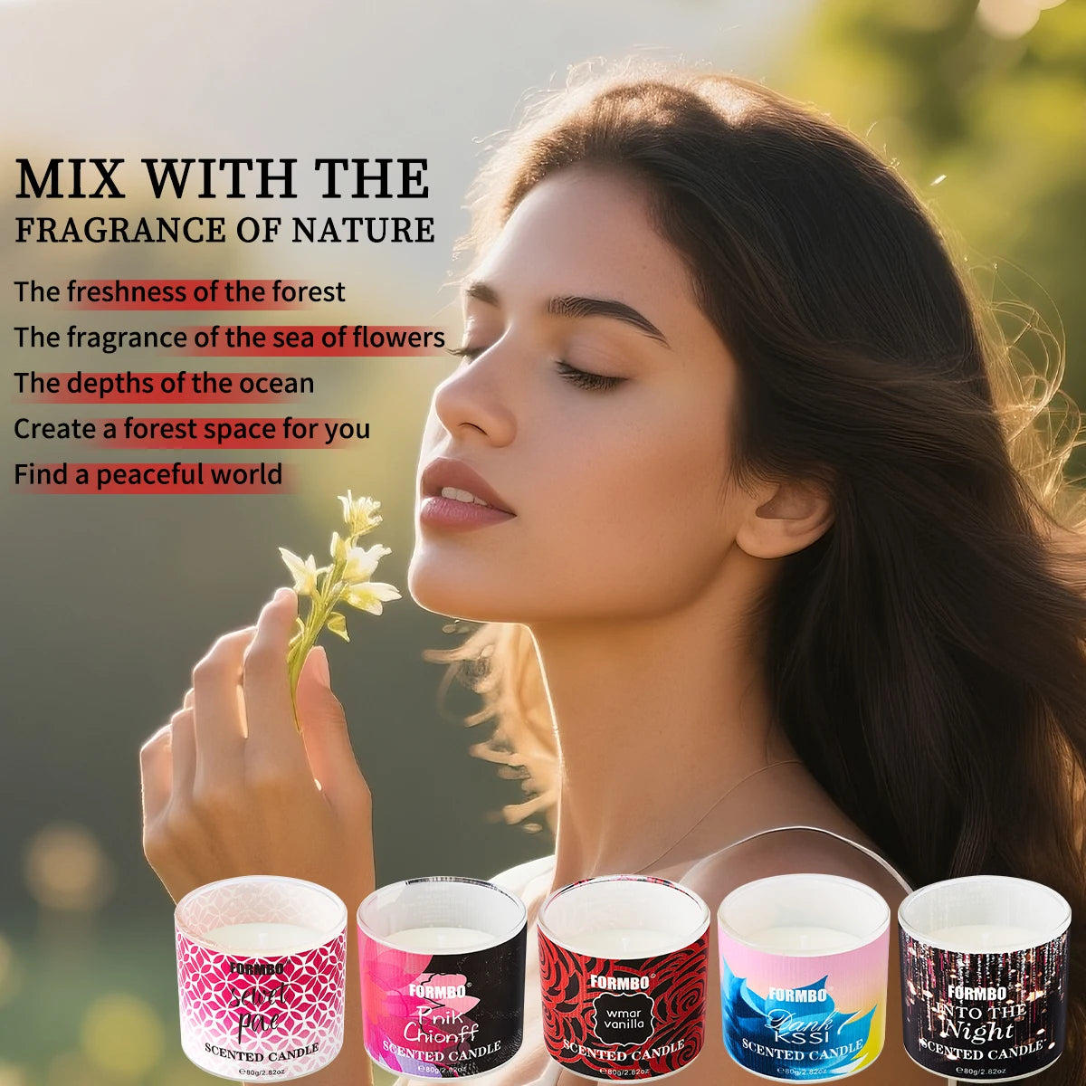 Smokeless Scented Candle - Long-Lasting Aromatherapy Diffuser for Better Sleep & Stress Relief