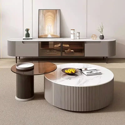 Luxe Ronde Minimalistische Salontafel