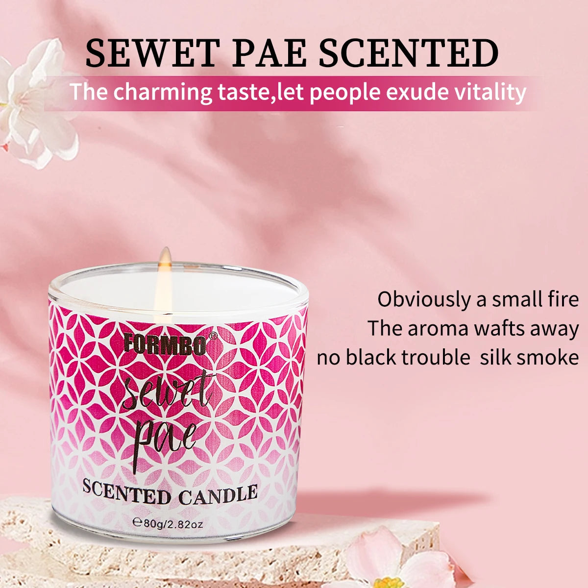 Smokeless Scented Candle - Long-Lasting Aromatherapy Diffuser for Better Sleep & Stress Relief