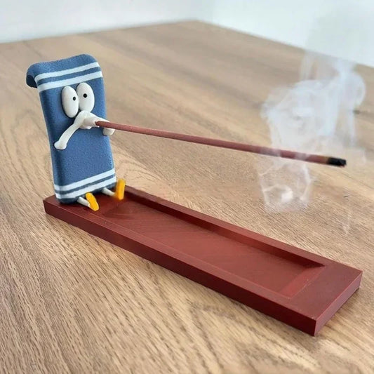 Towelie Servietsky Incense Holder Burner for Sticks Home Decor Meditation Yoga Office Desk Aromatherapy Gift Craft Accessories