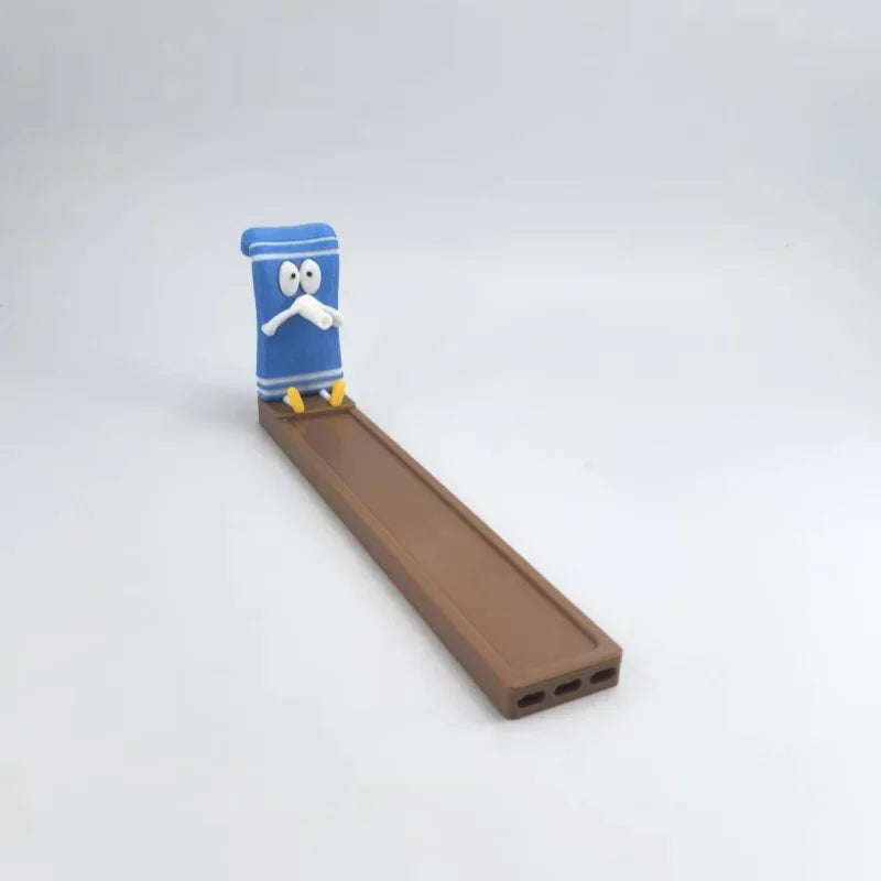 Towelie Servietsky Incense Holder Burner for Sticks Home Decor Meditation Yoga Office Desk Aromatherapy Gift Craft Accessories