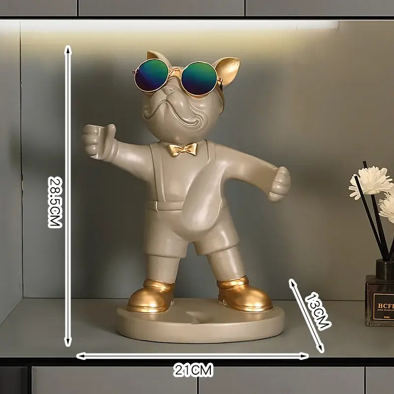 French Bulldog wine bottle holder