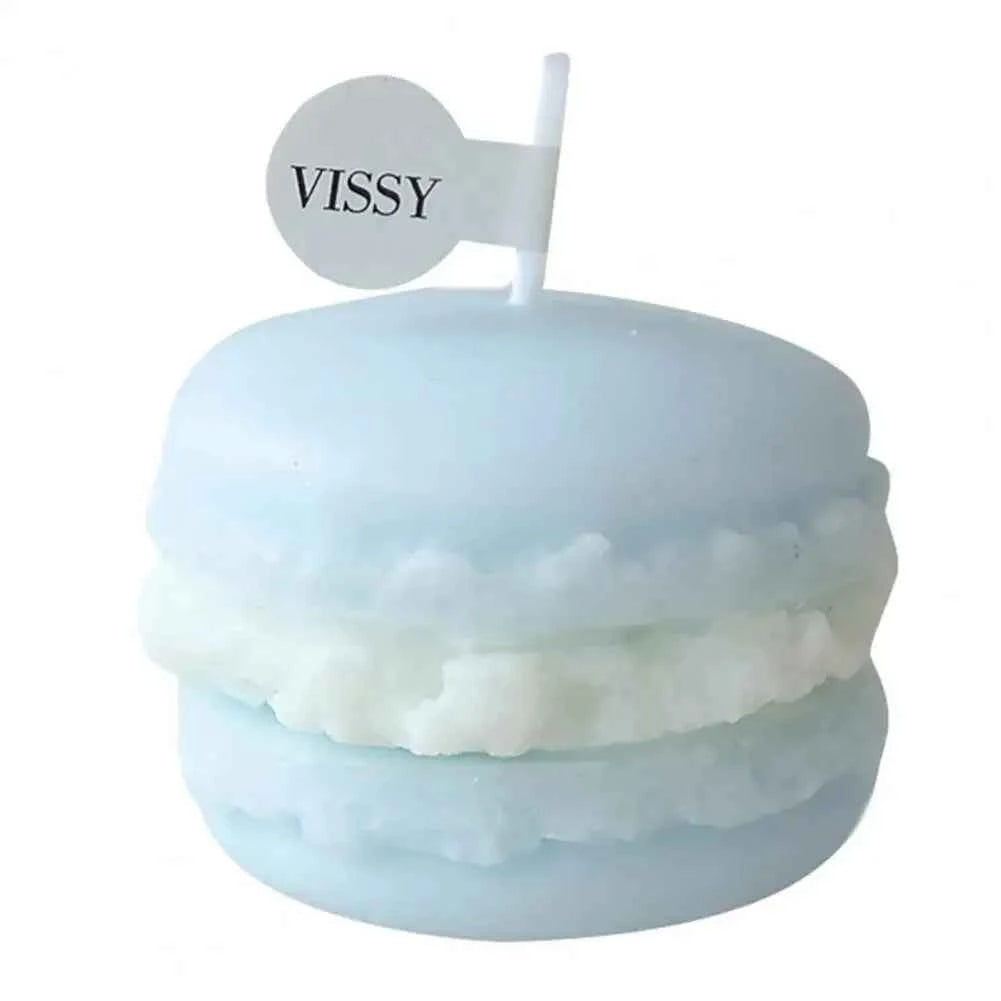 Decorative Scented Candle Nice-looking Bright Color Macaron Shape Aromatherapy Candles Shooting Props
