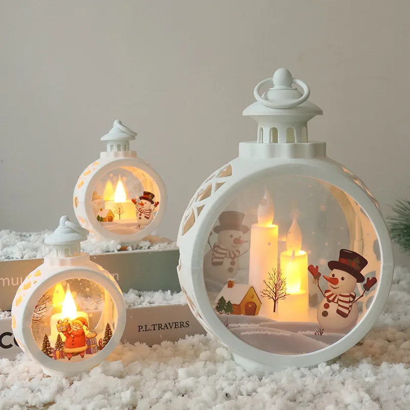 Christmas Retro Night Lights - Luminous Window Ornaments & Desktop Decoration Gifts