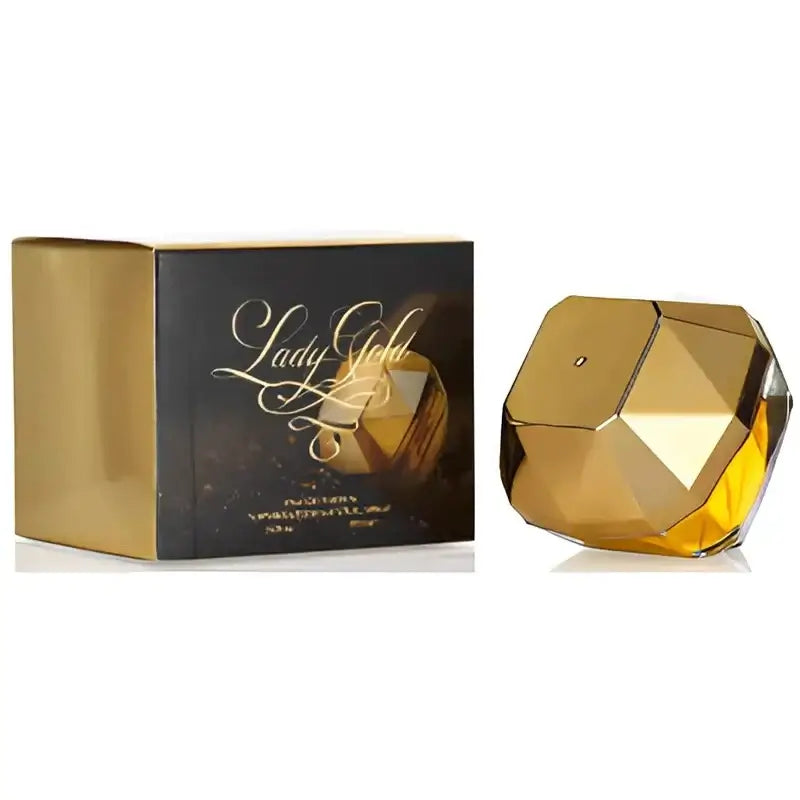 Women's Luxury Eau de Parfum 80ml - Golden Million Attraction Perfume in a stylish box and elegant bottle.