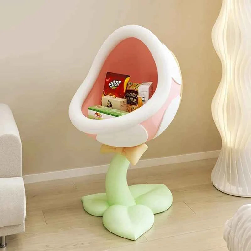 Home Decor Creative Side Table Large Mouth Flower Storage Ornaments Room Decor Bedside Table Living Room Decorative Storage Rack