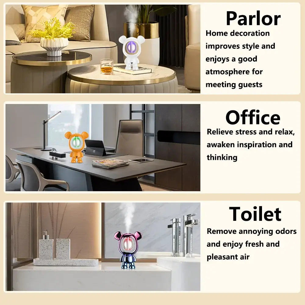 Aromatherapy Essential Oil Diffuser - Desktop & Wall Mounted Humidifier