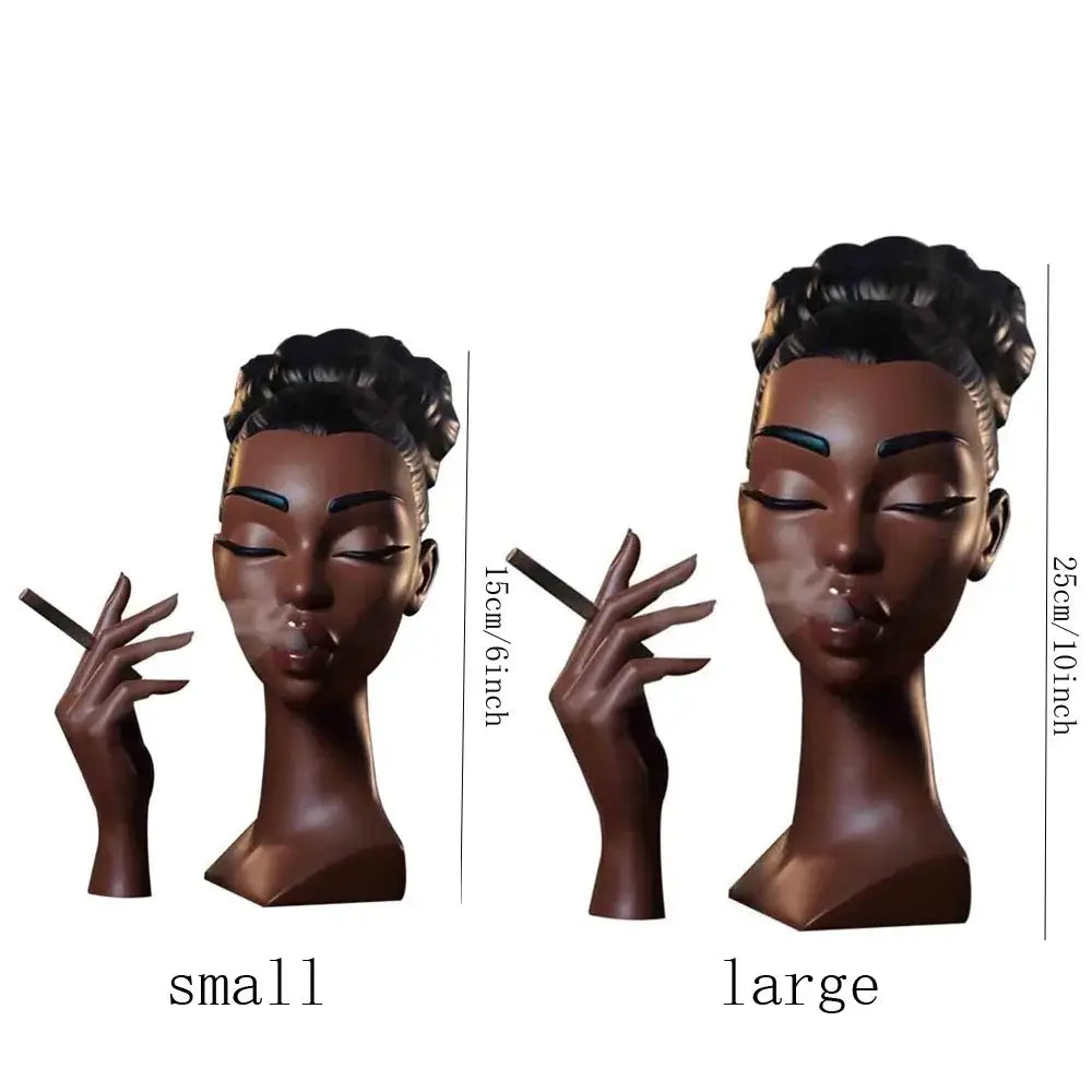 Artistic Woman Head Incense Burner - Airflow Aromatherapy Statue