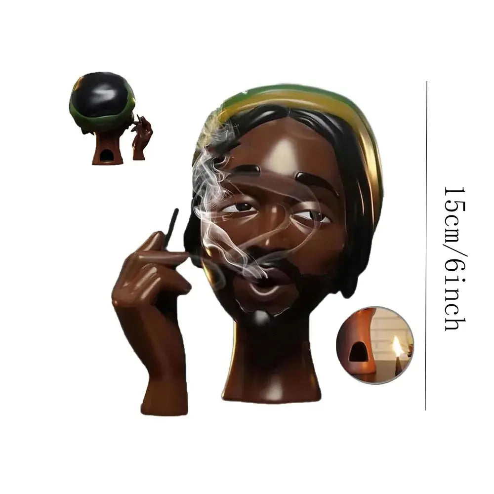 Artistic Woman Head Incense Burner - Airflow Aromatherapy Statue