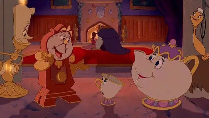 Beauty And The Beast Teapot Cute Cartoon Coffee Pots Mug Mrs Potts Chip Cup Tea Pots Tea Cup Set Home Decor Ornament Gift