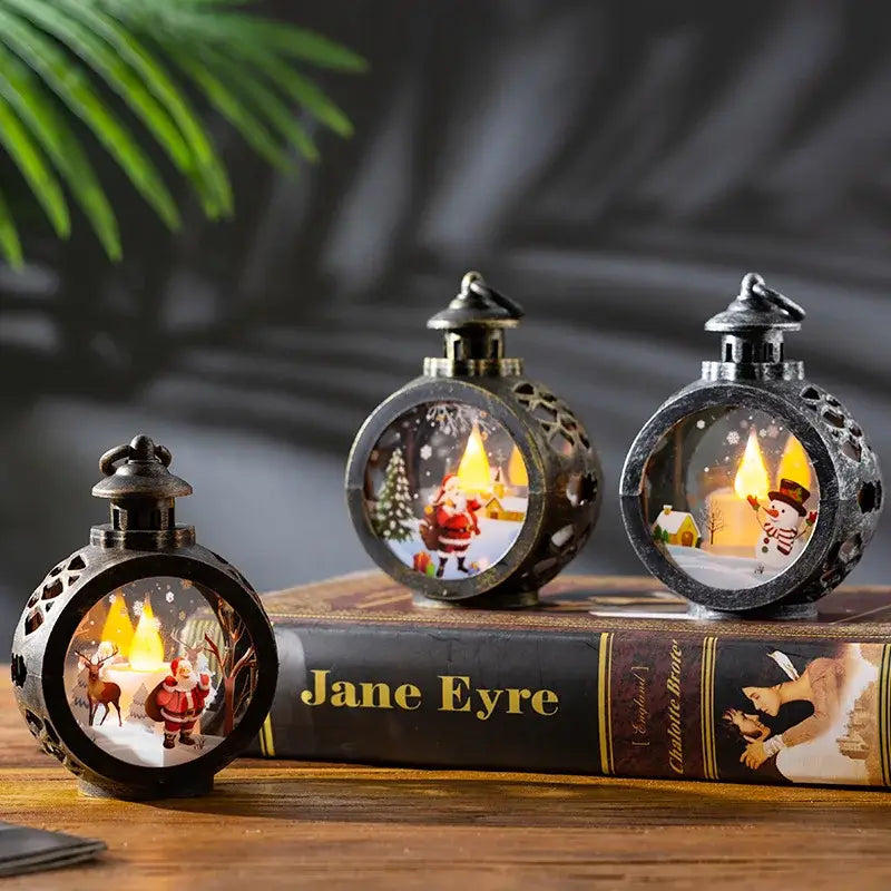 Christmas Retro Night Lights - Luminous Window Ornaments & Desktop Decoration Gifts