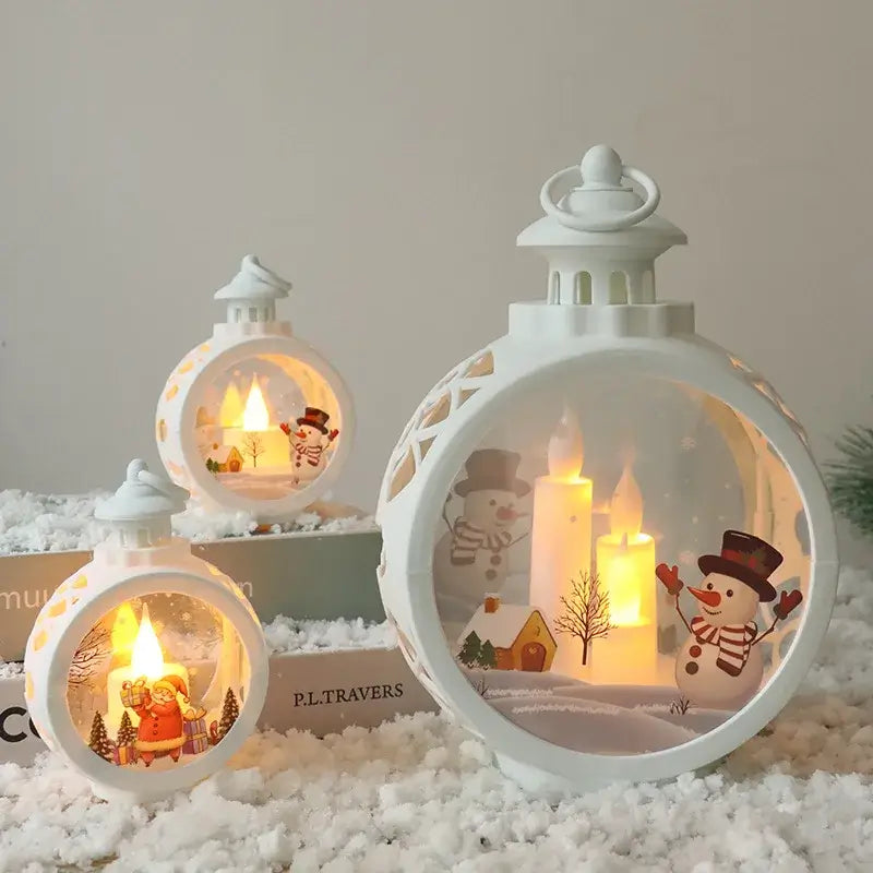 Christmas Retro Night Lights - Luminous Window Ornaments & Desktop Decoration Gifts