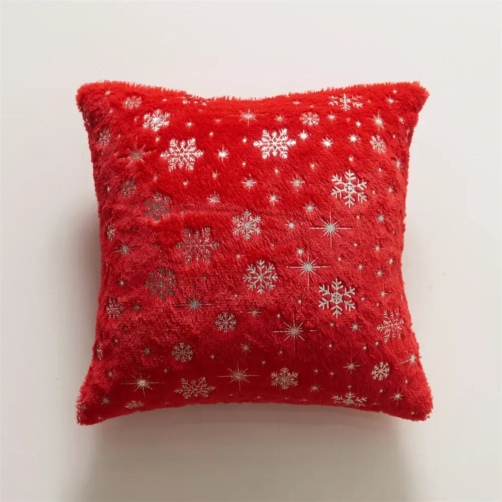 Christmas Throw Pillow 18x18 - Plush Cushion Cover for Sofa, Living Room & Bedroom Holiday Decor