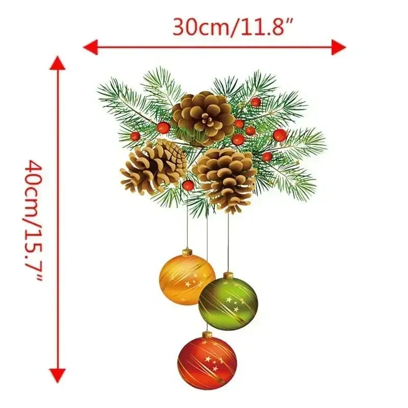 Christmas Window Stickers - Merry Christmas Wall Decals for Kids Room & Home Decoration 2025