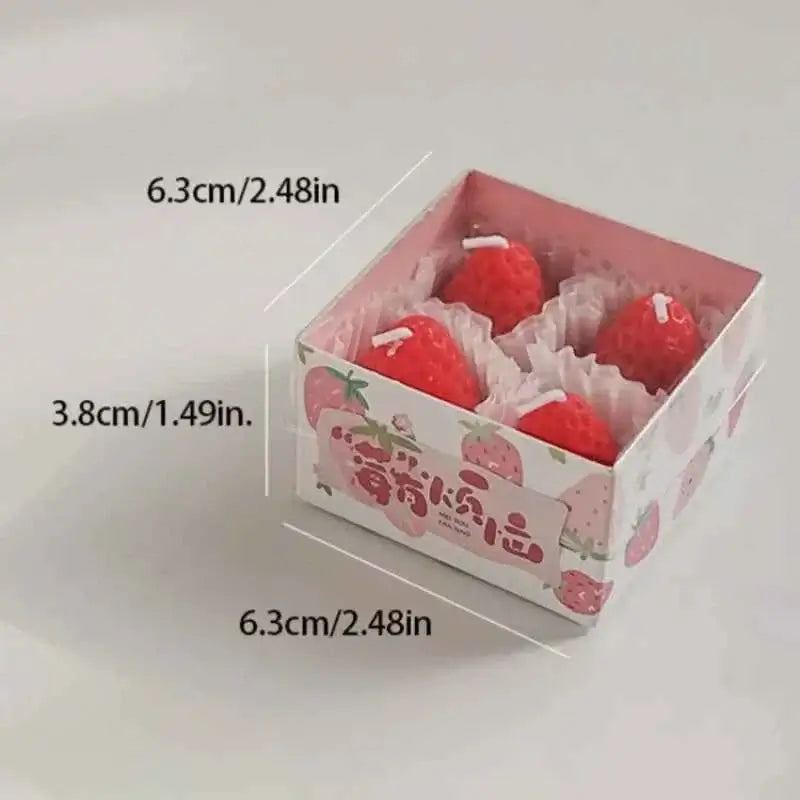 Cookie Scented Candles Gift Box - 4-Pack Biscuit Candles for Holiday Decoration