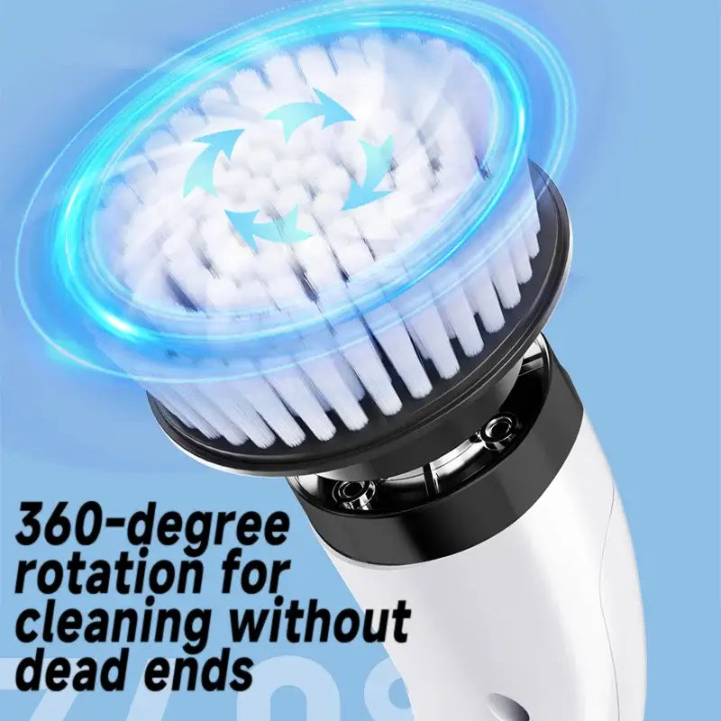 Cordless Electric Spin Scrubber - 5-in-1 Multi-Purpose Cleaning Brush