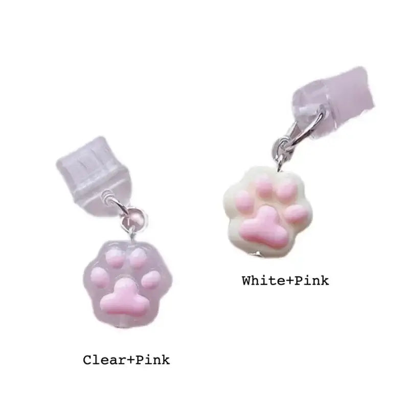 Cute Claw Diamond Phone Dust Plug - Universal Charging Port Protector & Decorative Pendant