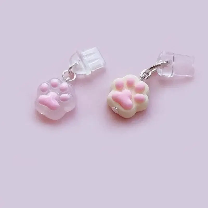Cute Claw Diamond Phone Dust Plug - Universal Charging Port Protector & Decorative Pendant