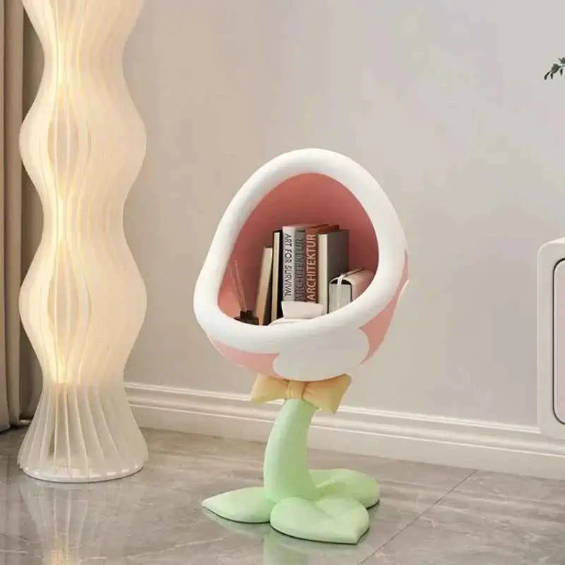 Home Decor Creative Side Table Large Mouth Flower Storage Ornaments Room Decor Bedside Table Living Room Decorative Storage Rack