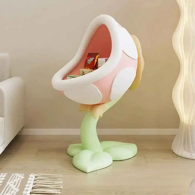 Home Decor Creative Side Table Large Mouth Flower Storage Ornaments Room Decor Bedside Table Living Room Decorative Storage Rack