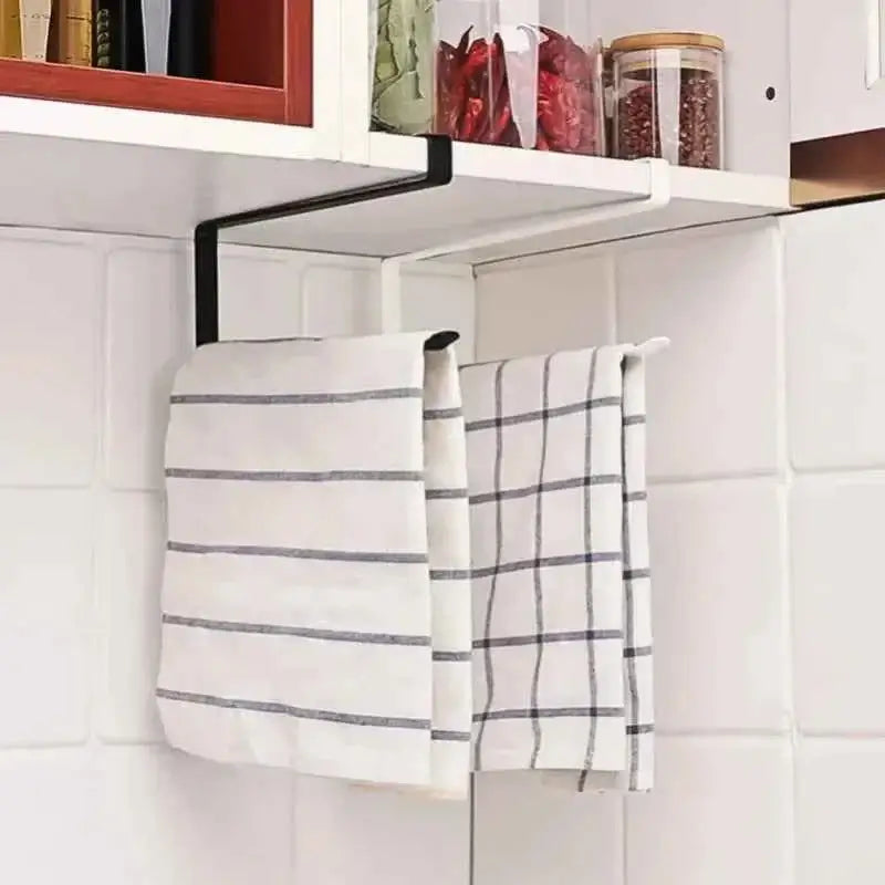 Kitchen Tissue Holder & Spice Rack - Wall-Mounted Storage Organizer