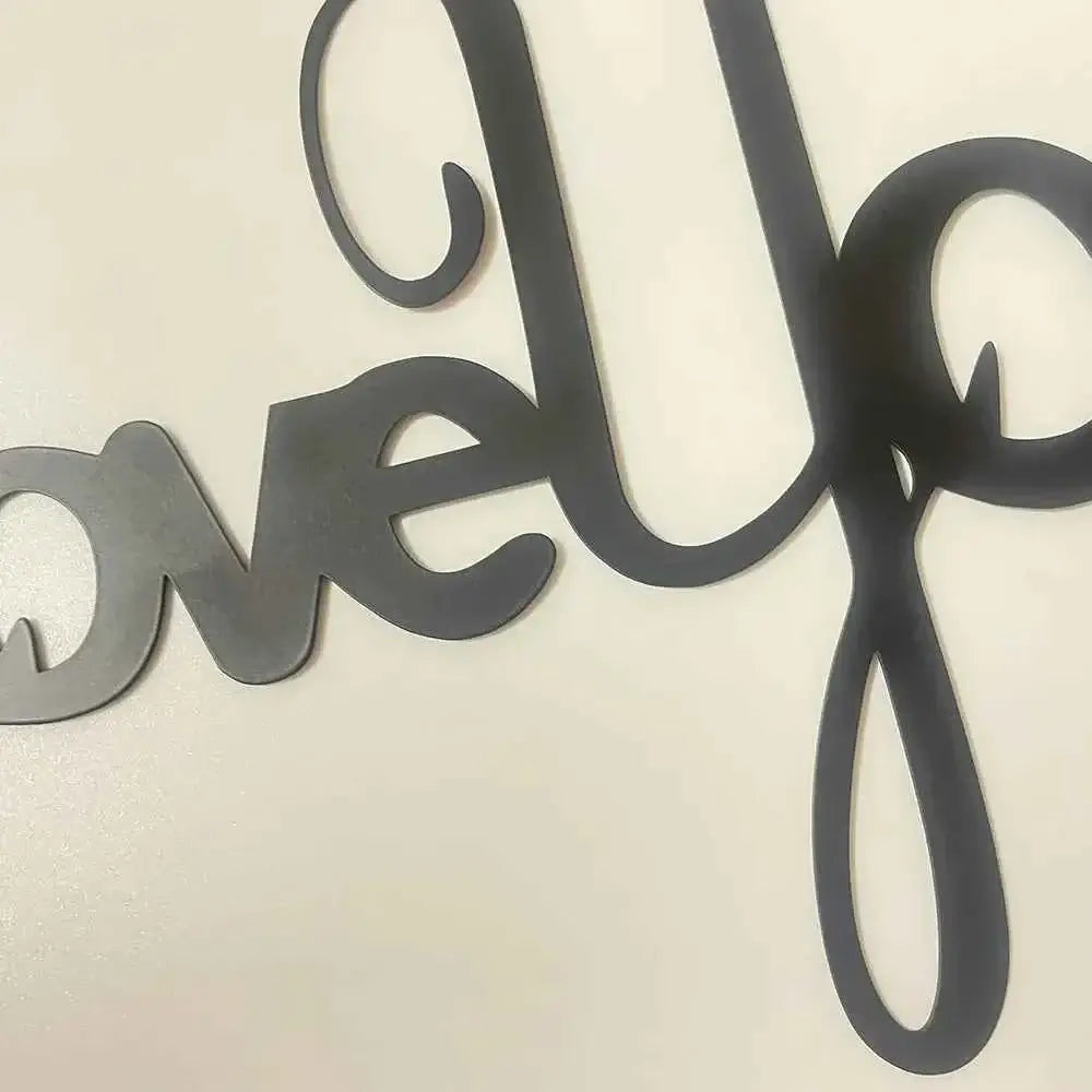 LOVE YOU Metal Wall Art Decorative Ornaments Minimalist Home Kitchen Bar Office Hanging Signs Decor Room Aesthetic