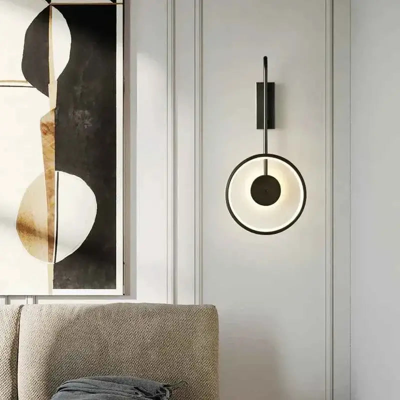 Luxury Copper Wall Lamp - Artistic LED Light for Living Room, Bedroom & Dining Room