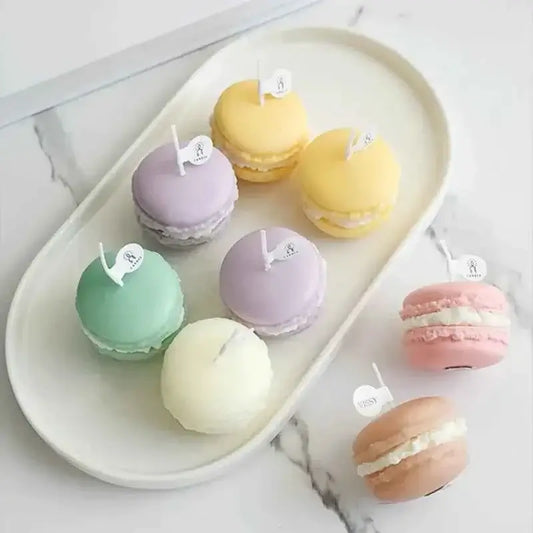Macaron Shape Scented Candles - Colorful Decorative Aromatherapy Candles