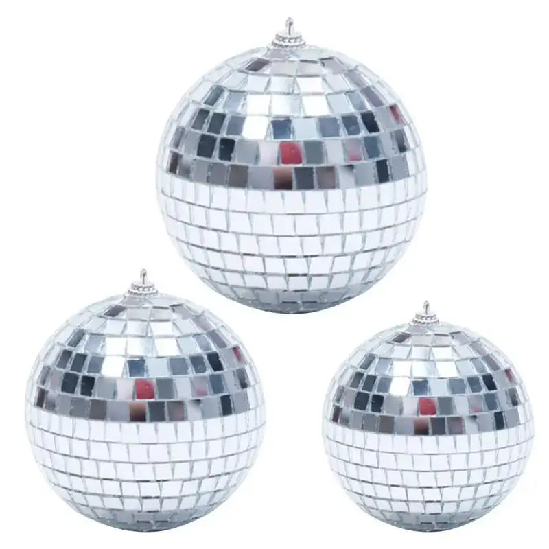 Mini Disco Ball Set - Reflective Mirror Balls for Party & Christmas Decoration