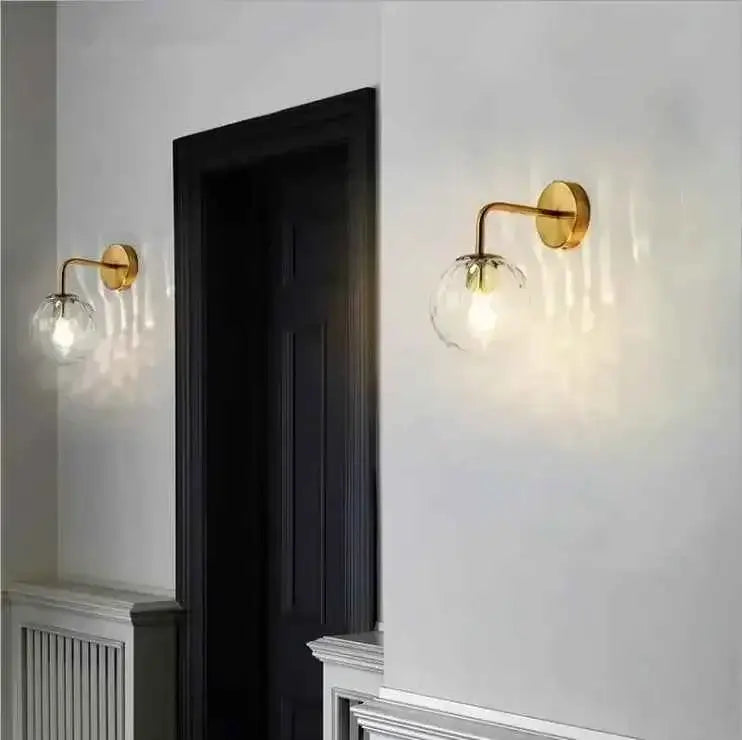 Modern Glass Wall Lamp - Bedside Mirror Front Light for Bedroom & Bathroom