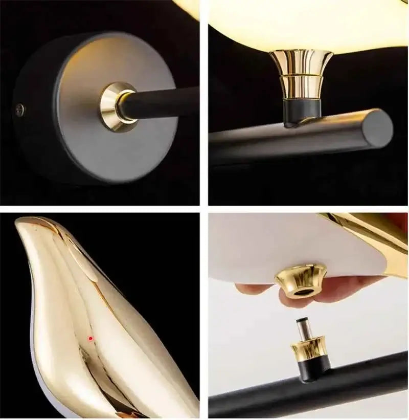 Modern LED Wall Lamp - Bedside Reading Light for Bedroom & Children's Room