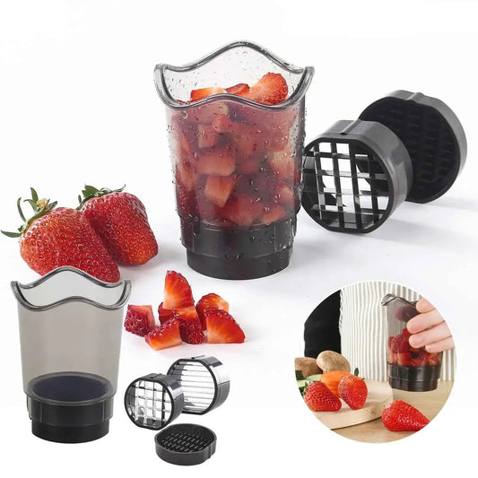 Multi-Function Fruit & Vegetable Slicer with Cup - Kitchen Prep Tool