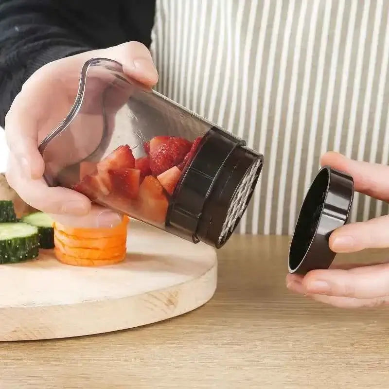 Multi-Function Fruit & Vegetable Slicer with Cup - Kitchen Prep Tool