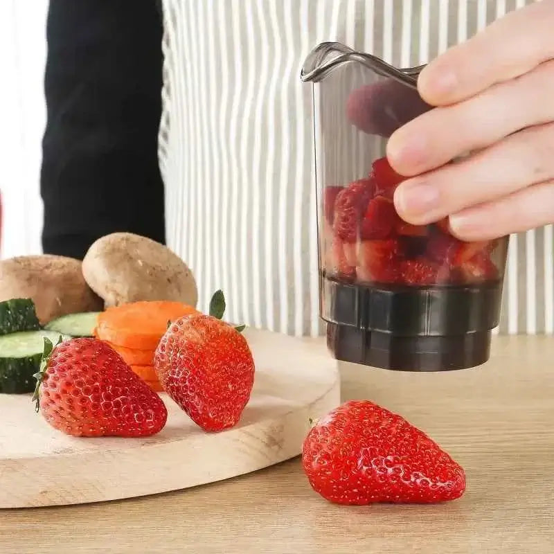 Multi-Function Fruit & Vegetable Slicer with Cup - Kitchen Prep Tool