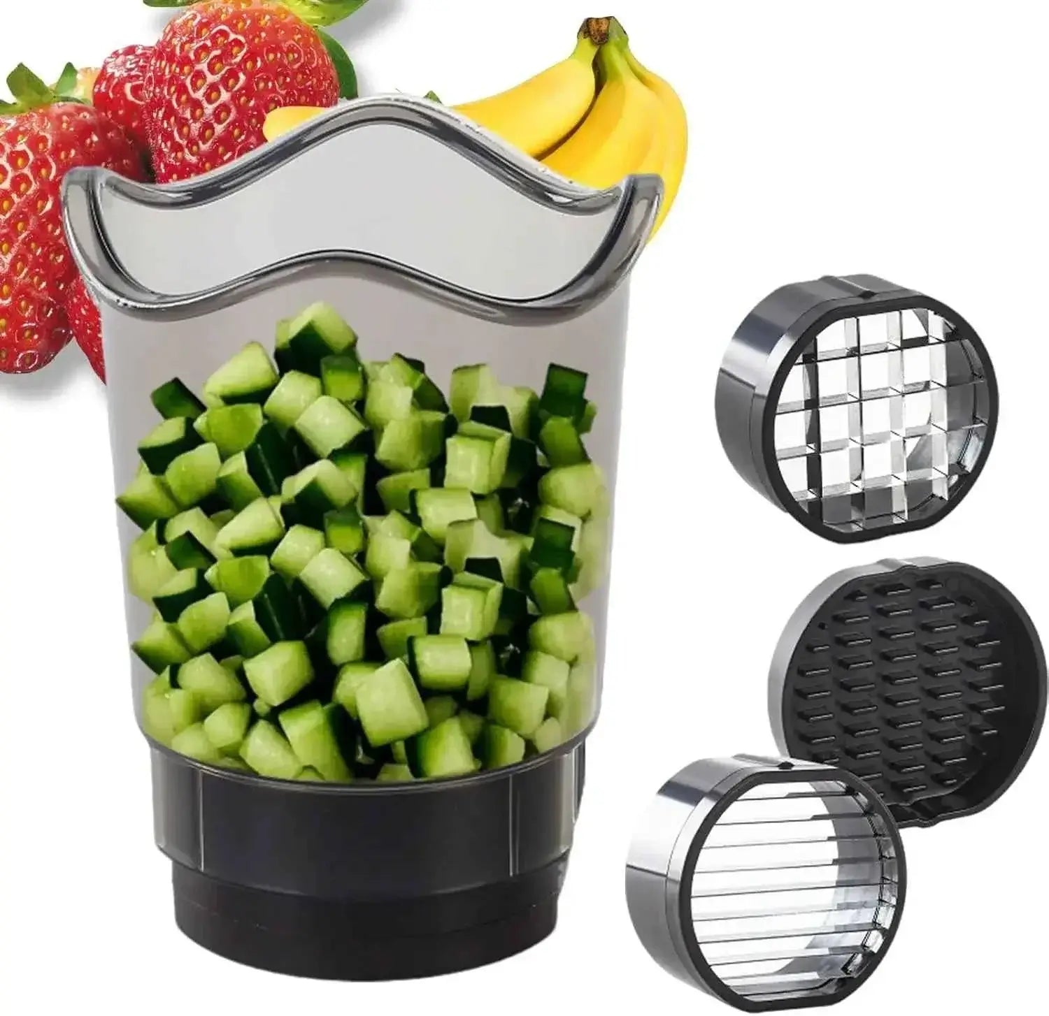 Multi-Function Fruit & Vegetable Slicer with Cup - Kitchen Prep Tool