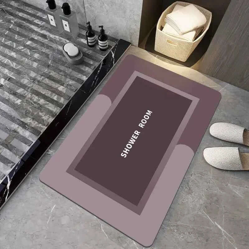 Non-Slip Bathroom Rug - Super Absorbent Quick-Dry Floor Mat