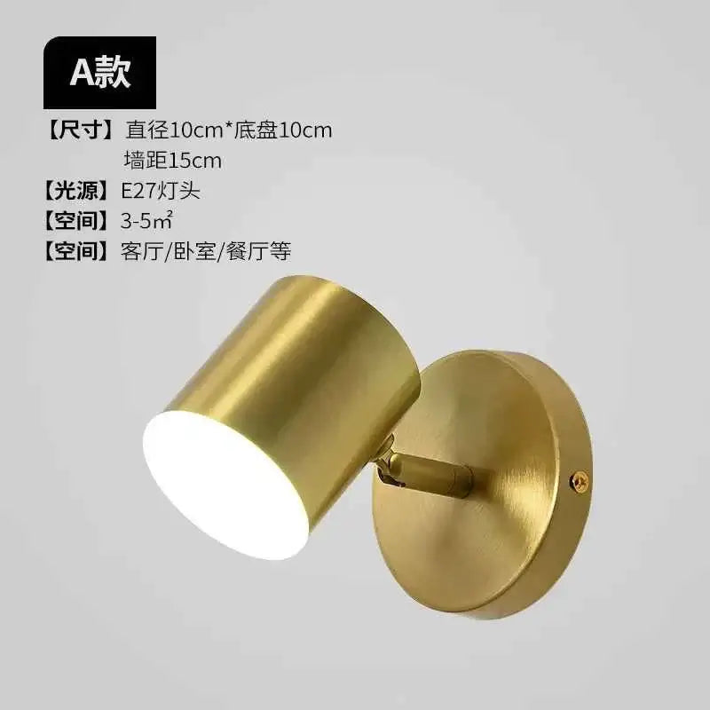 Nordic LED Wall Light - Modern Creative Bedroom Corridor Sconce