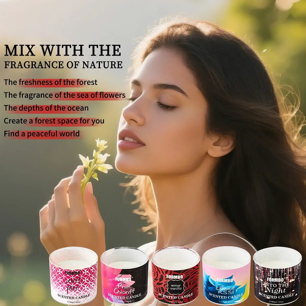 Smokeless Scented Candle - Long-Lasting Aromatherapy Diffuser for Better Sleep & Stress Relief