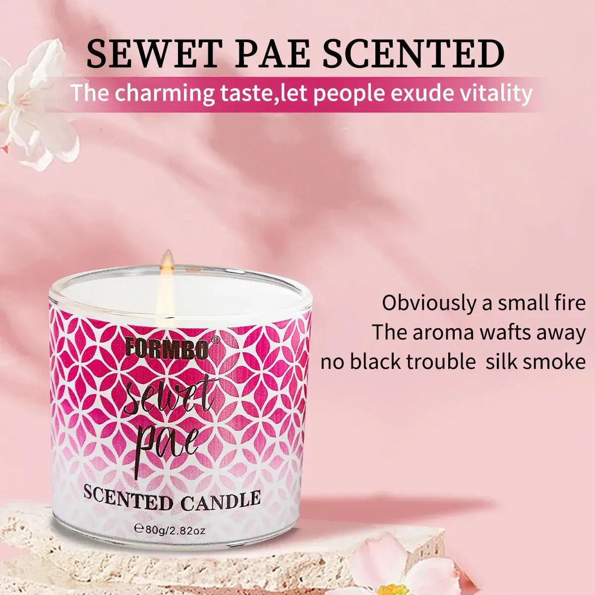 Smokeless Scented Candle - Long-Lasting Aromatherapy Diffuser for Better Sleep & Stress Relief