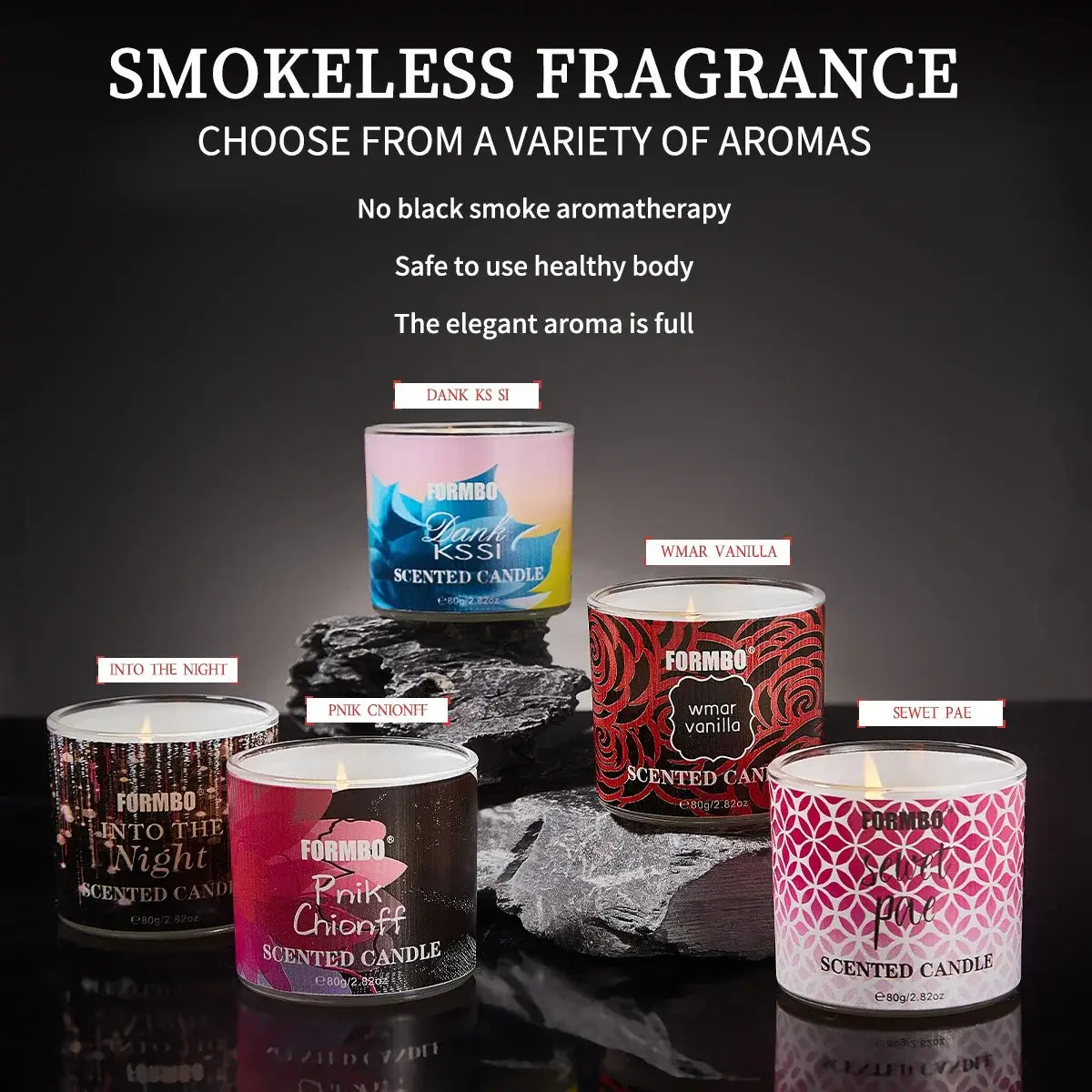 Smokeless Scented Candle - Long-Lasting Aromatherapy Diffuser for Better Sleep & Stress Relief