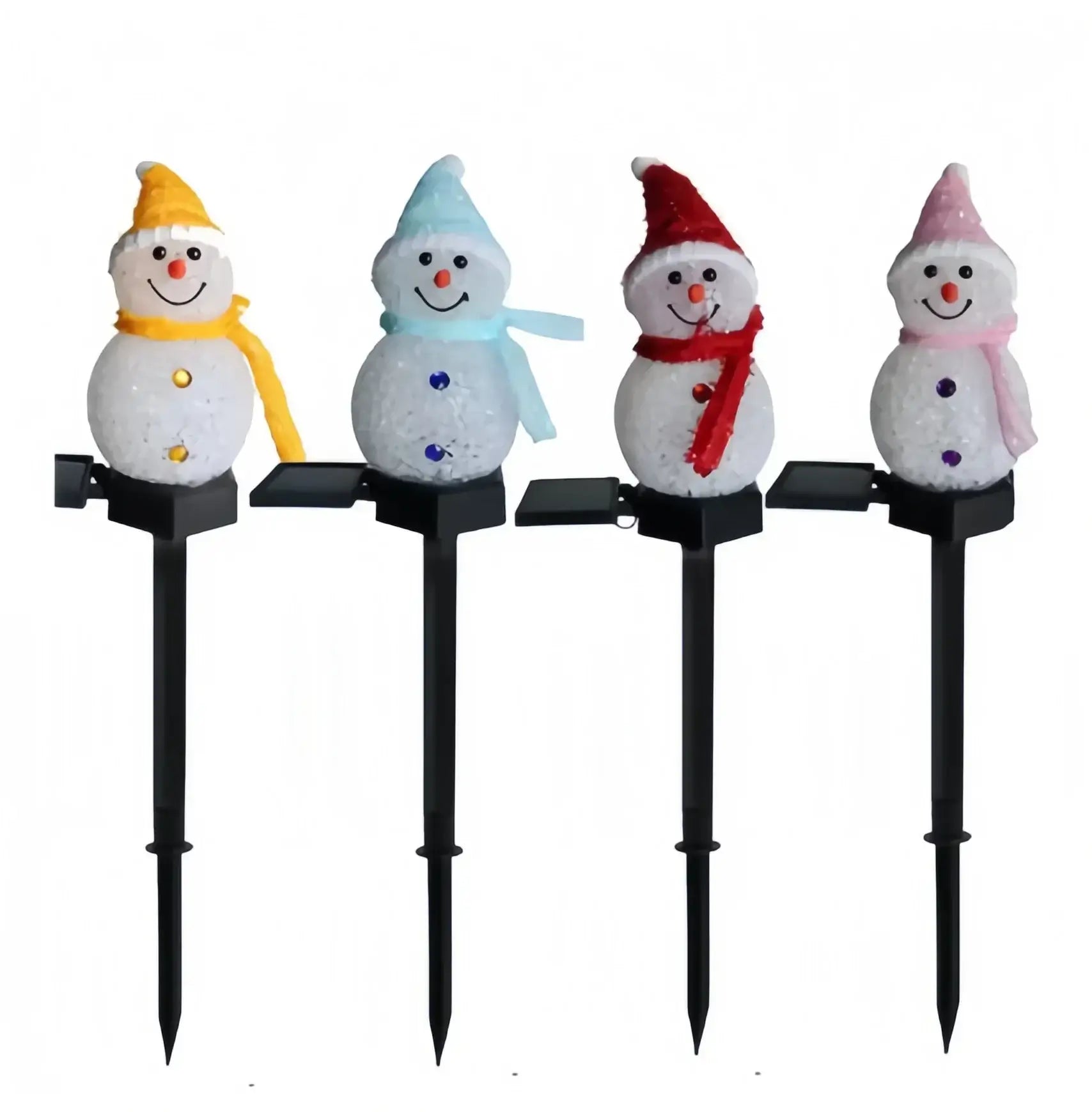 Solar Snowman Christmas Lights - Outdoor Lawn Decorations for Corridor, Terrace & Holiday Displays