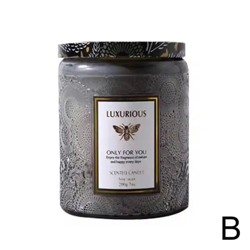Soy Wax Scented Candle in Tin - Smokeless Aromatherapy for Room Decoration