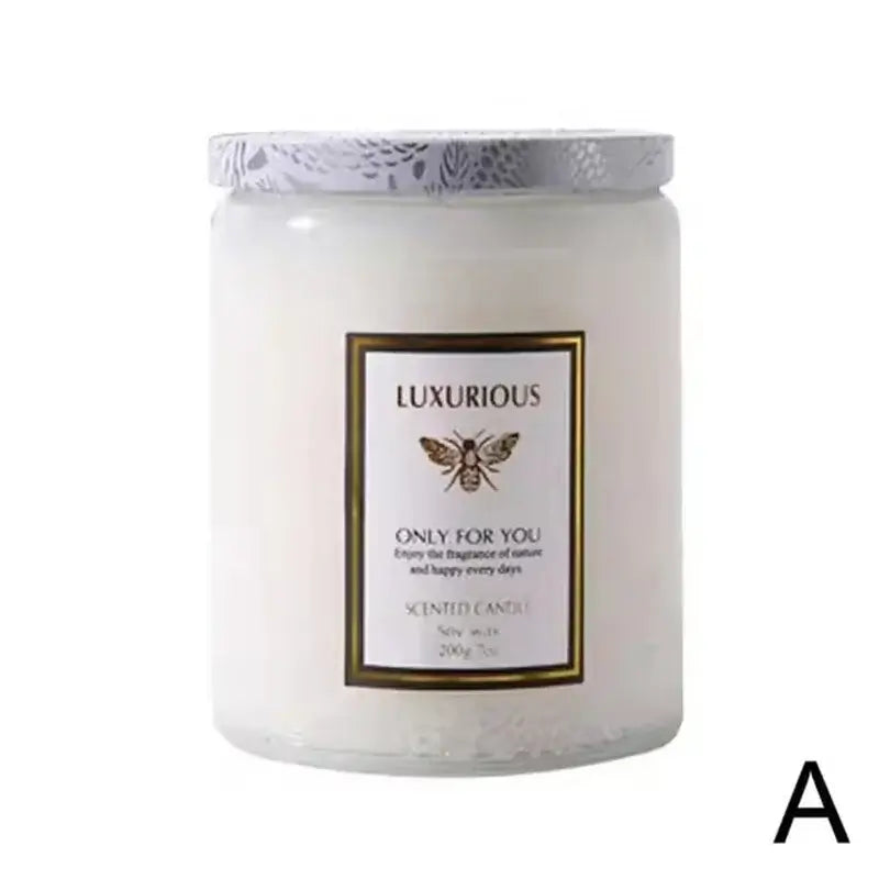 Soy Wax Scented Candle in Tin - Smokeless Aromatherapy for Room Decoration