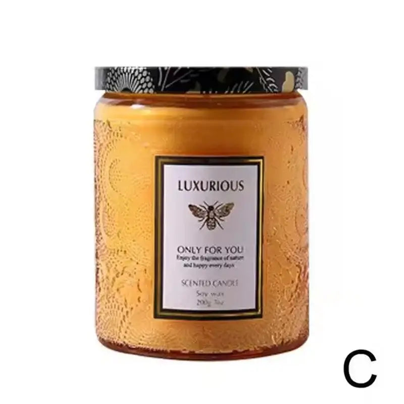 Soy Wax Scented Candle in Tin - Smokeless Aromatherapy for Room Decoration