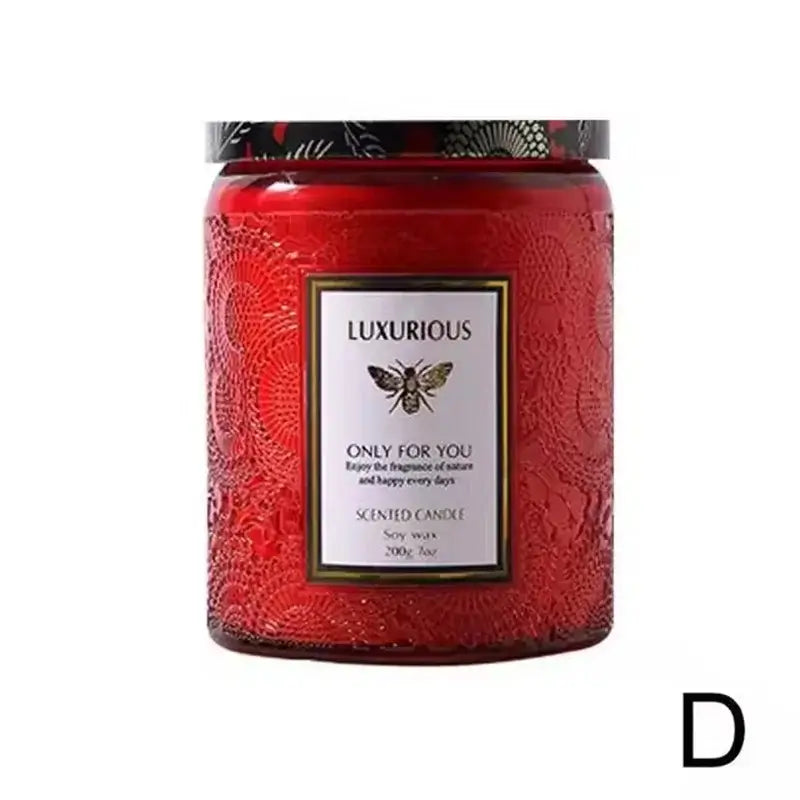 Soy Wax Scented Candle in Tin - Smokeless Aromatherapy for Room Decoration