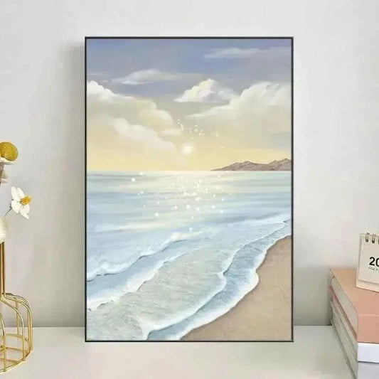 Spray Painting Living Room Wall Accents Frame Mural Nordic Simple Creative Bedroom Wall Art Beautiful Modern Home Decoration