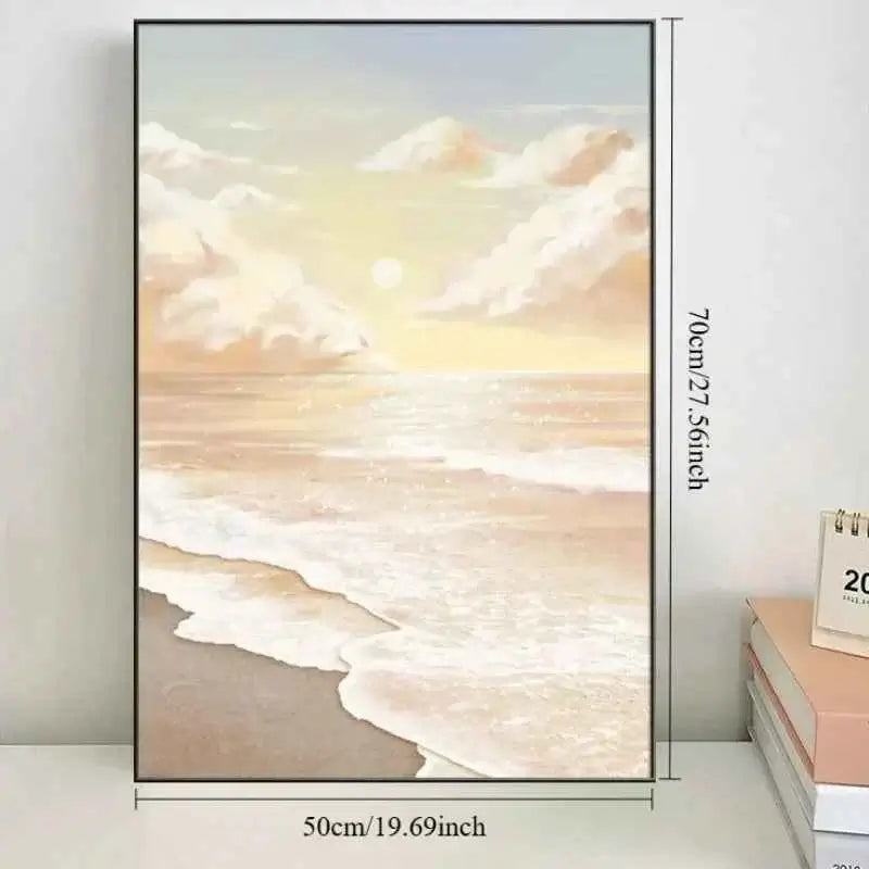 Spray Painting Living Room Wall Accents Frame Mural Nordic Simple Creative Bedroom Wall Art Beautiful Modern Home Decoration