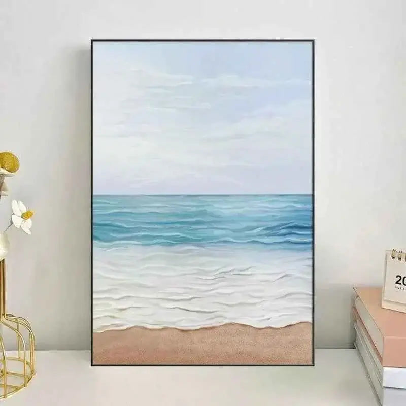 Spray Painting Living Room Wall Accents Frame Mural Nordic Simple Creative Bedroom Wall Art Beautiful Modern Home Decoration